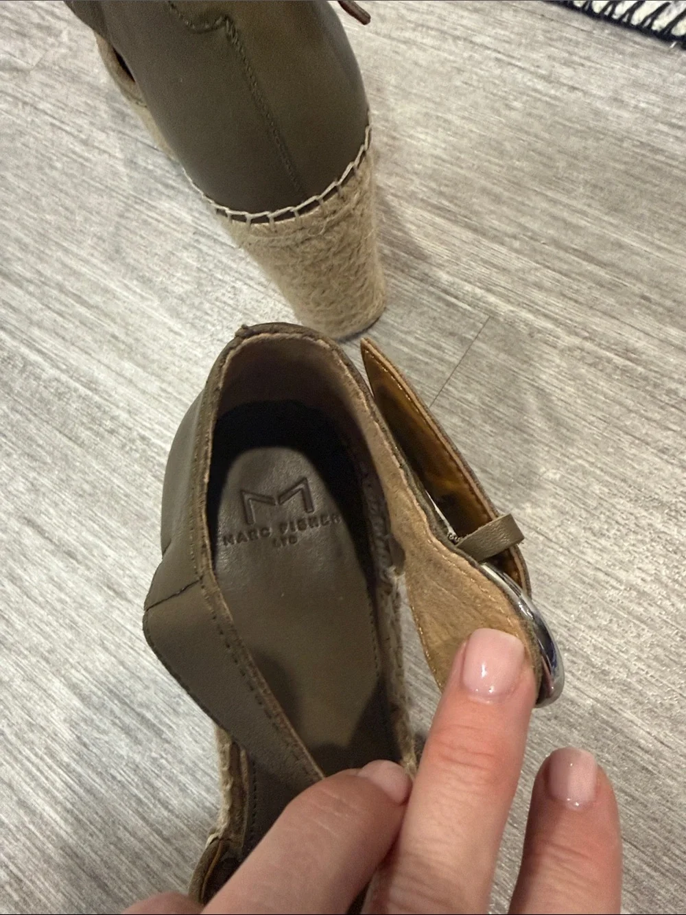 MARC FISHER platform espadrille